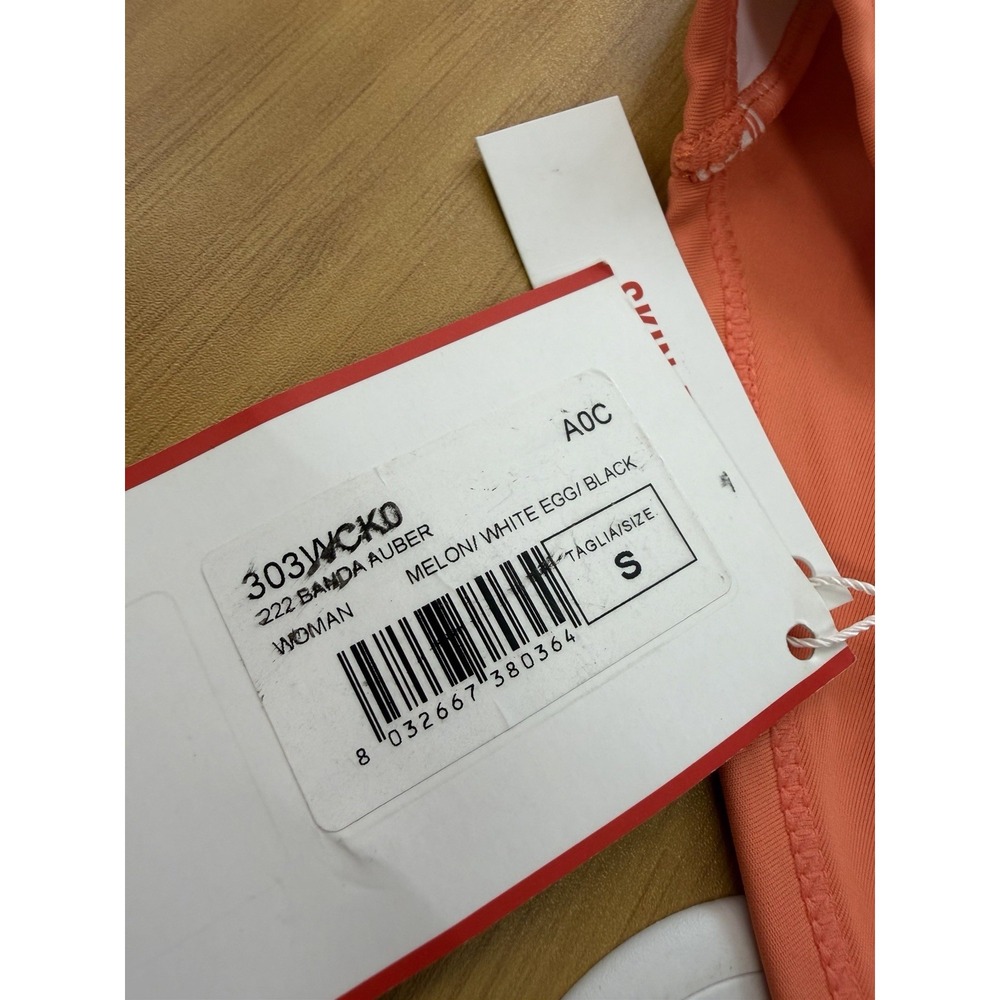 Kappa Banda Aubers Bodysuit Salmon Pink Skin Fit Low Back Small NWT - Picture 5 of 6